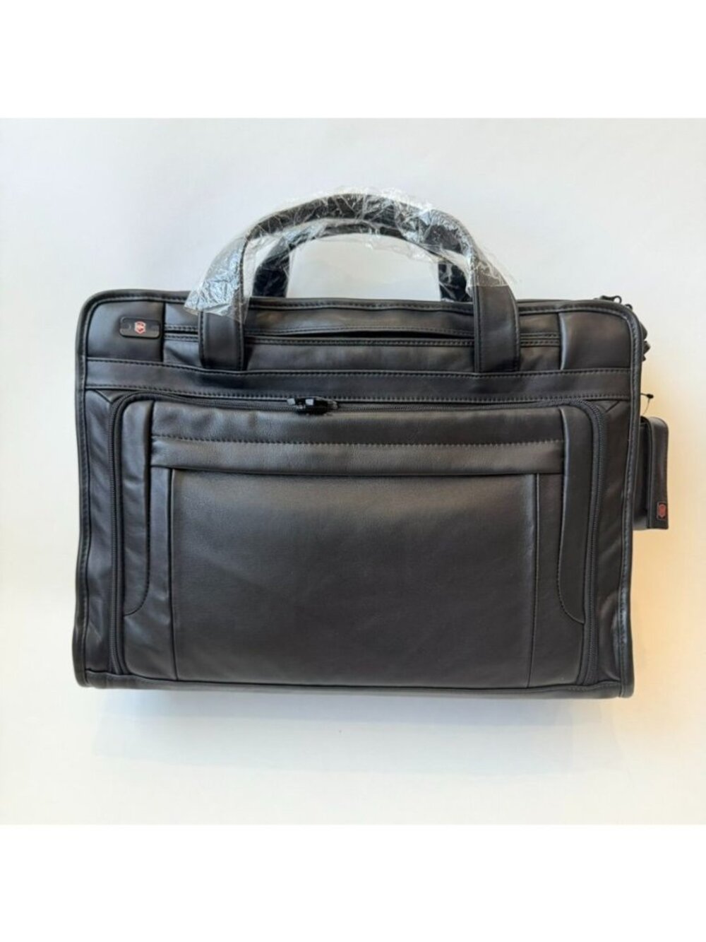 NWT Victorinox Wainwright Attaché Brief Leather Laptop Bag Black